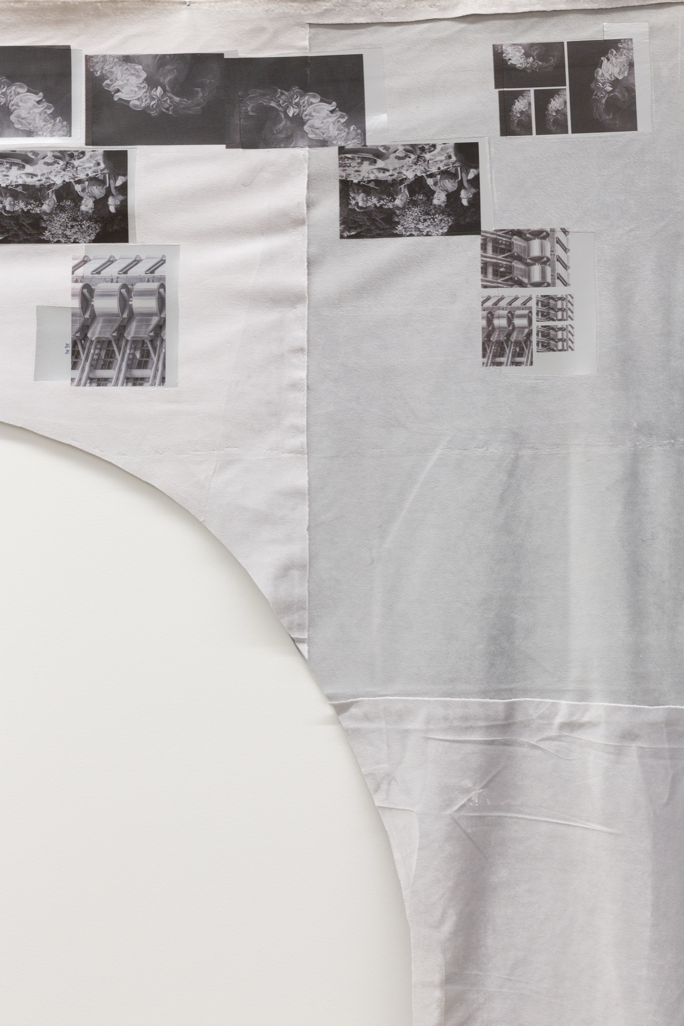 Arch (detail) | 2025 | heat foil, uv print on synthetic velvet | 155 x 245 cm | https://sumer.nz/exhibitions/73-martyn-reynolds-arch/overview/