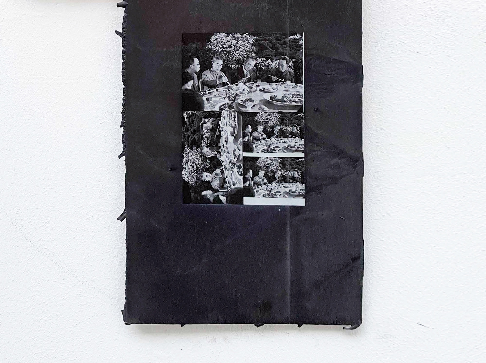 Black Hammer Nixon Banquet Testsheet (detail) | 2020 | uv print on anodized cast aluminium | 48 x 30 cm | https://www.louisreed.nyc/metal-machine-music