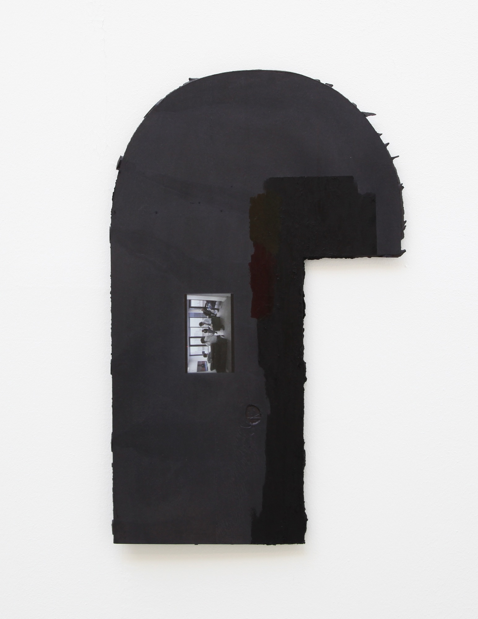 Black Hammer Office | 2019 | uv print and oil stick on anodized cast aluminium | 48 x 30 cm | https://www.sydneysydney.net/norma-redpath-martyn-reynolds