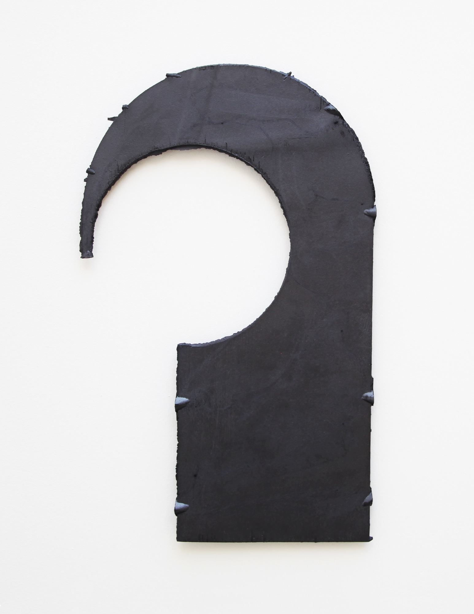 Black Hook Blank | 2019 | anodized cast aluminium | 48 x 30 cm | https://www.sydneysydney.net/norma-redpath-martyn-reynolds