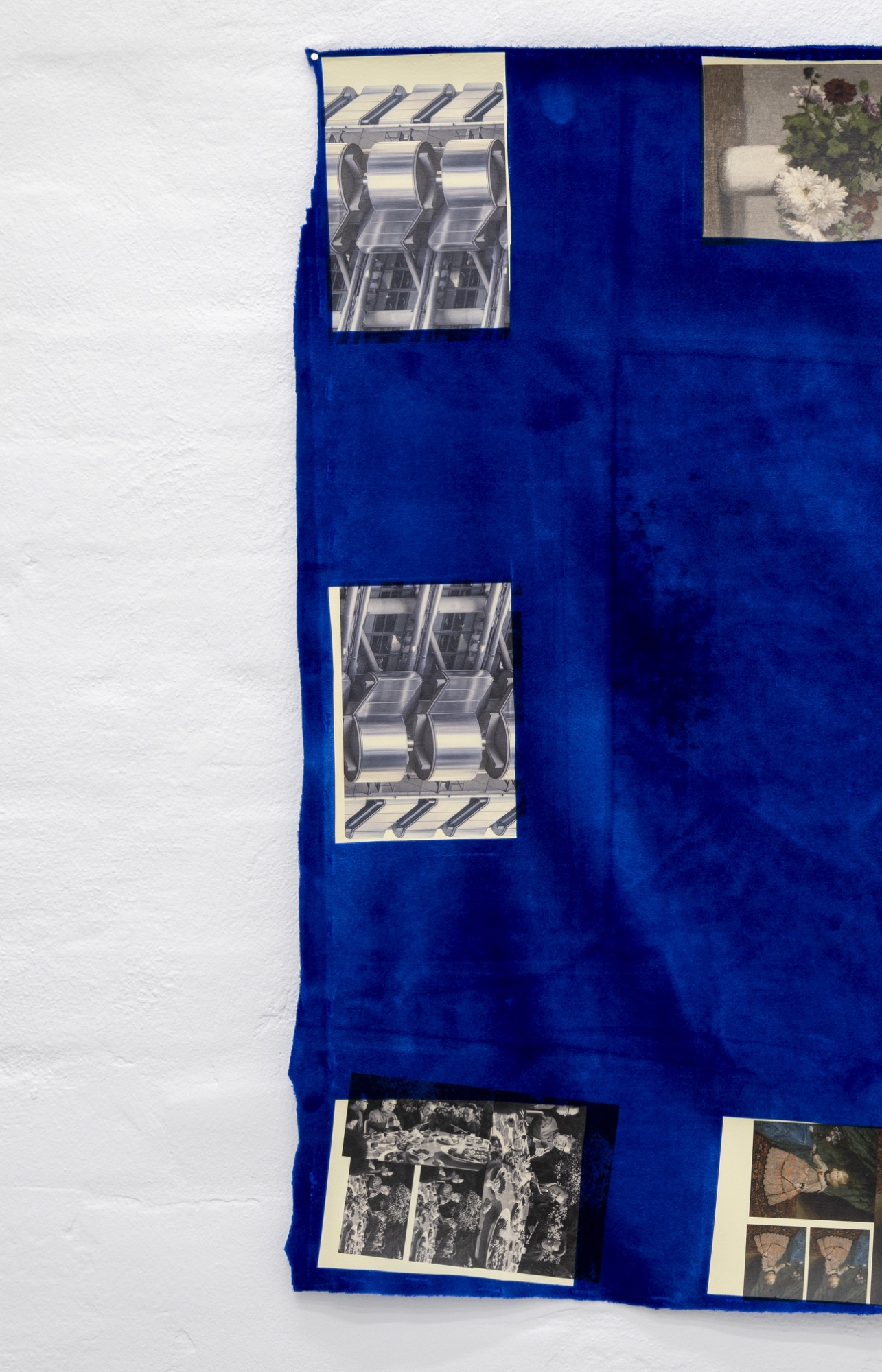 Texture Study (detail) | 2024 | UV print, heat foil on synthetic velvet | 80 x 80 cm | https://bonneesperance.org/exhibitions/liquid-paper/